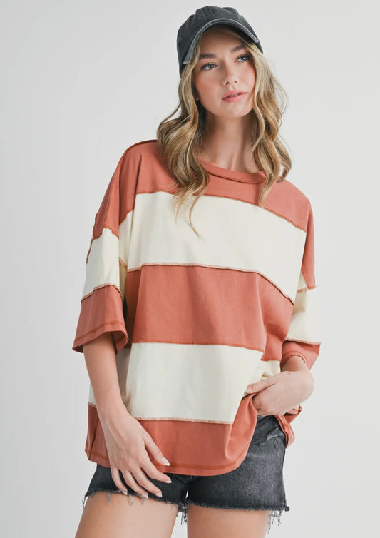 Polly Colour Block Top