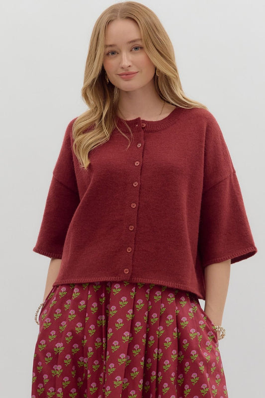 Berry Cardigan
