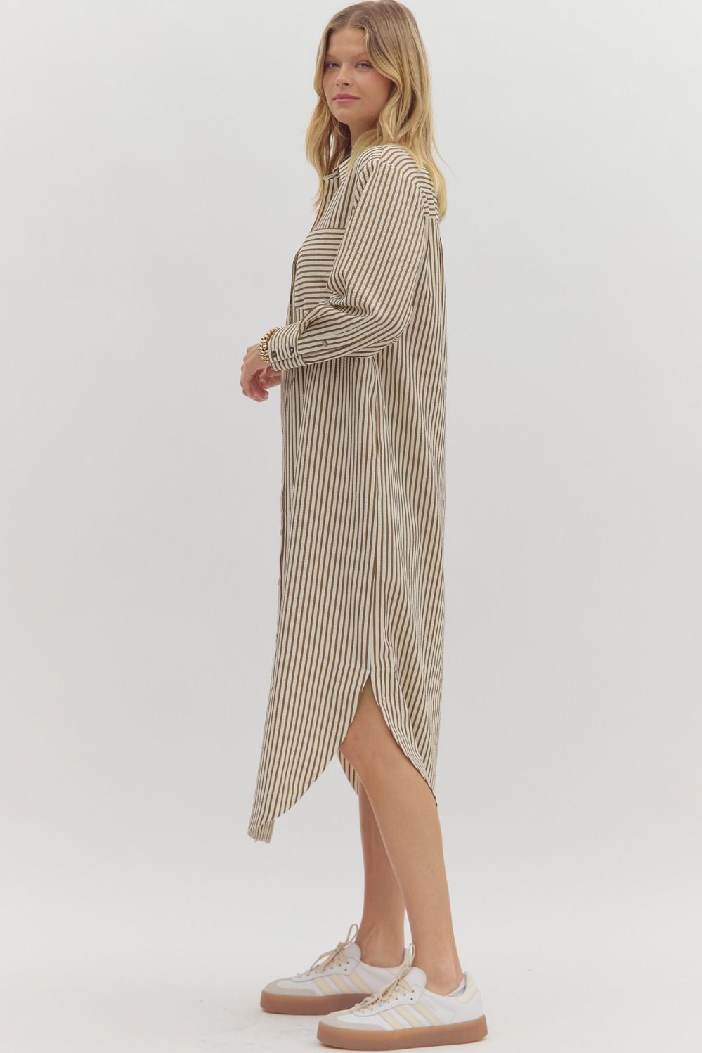 Button Down Midi Dress