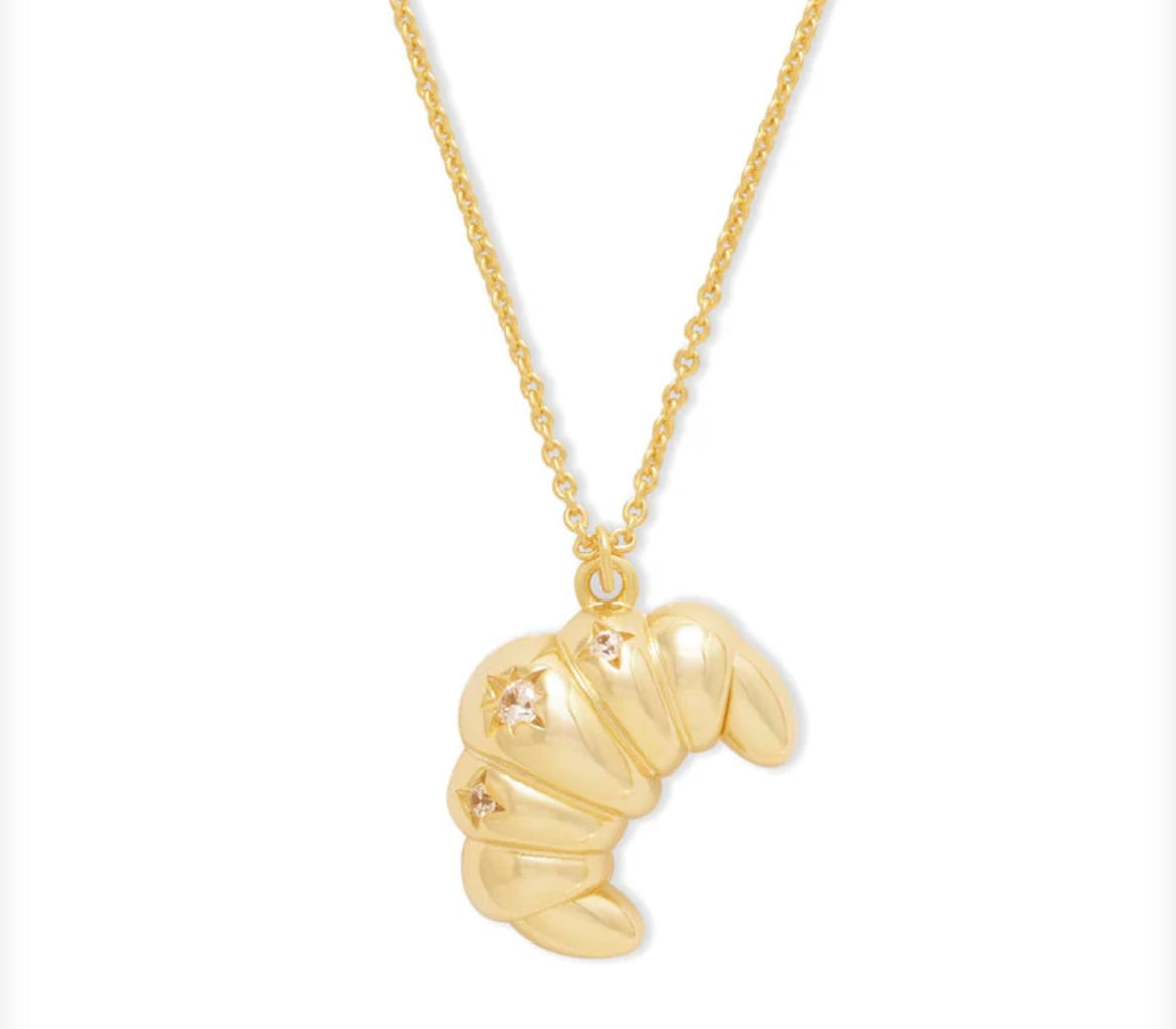Croissant Locket Necklace