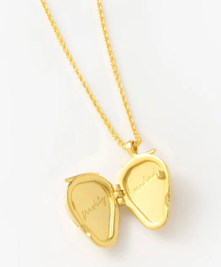 Strawberry Locket Necklace