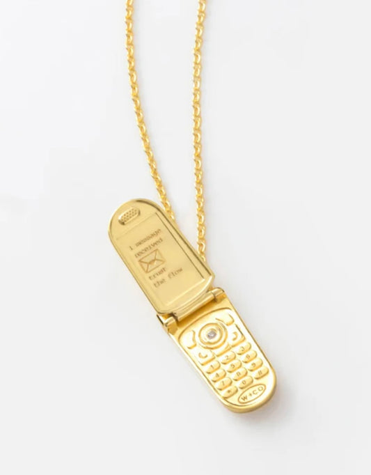 Flip Phone Necklace