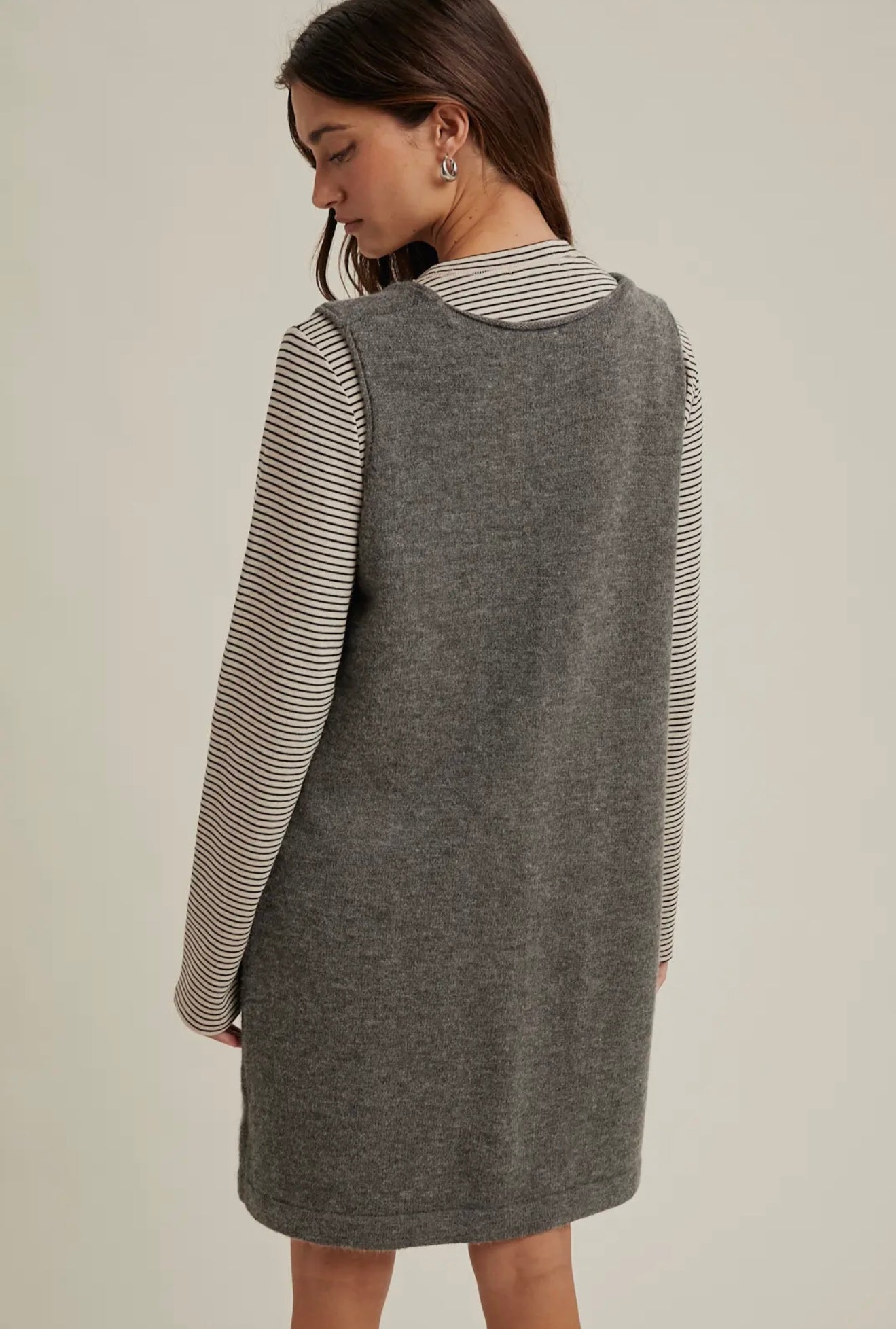 V Sweater Dress