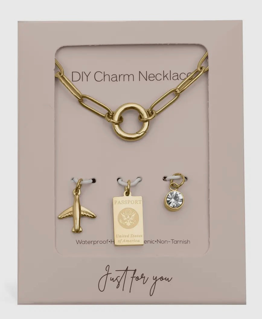 Charm Holder Necklace Set