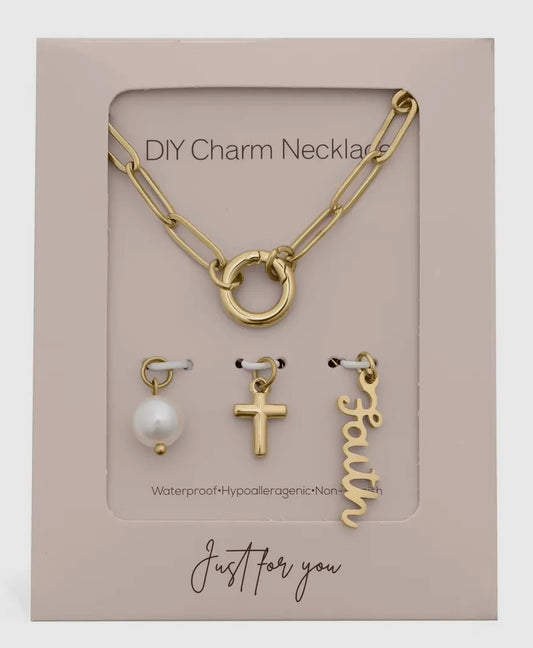 Charm Holder Necklace Set