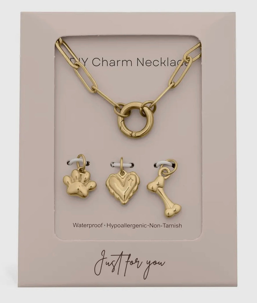 Charm Holder Necklace Set