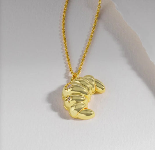 Croissant Locket Necklace