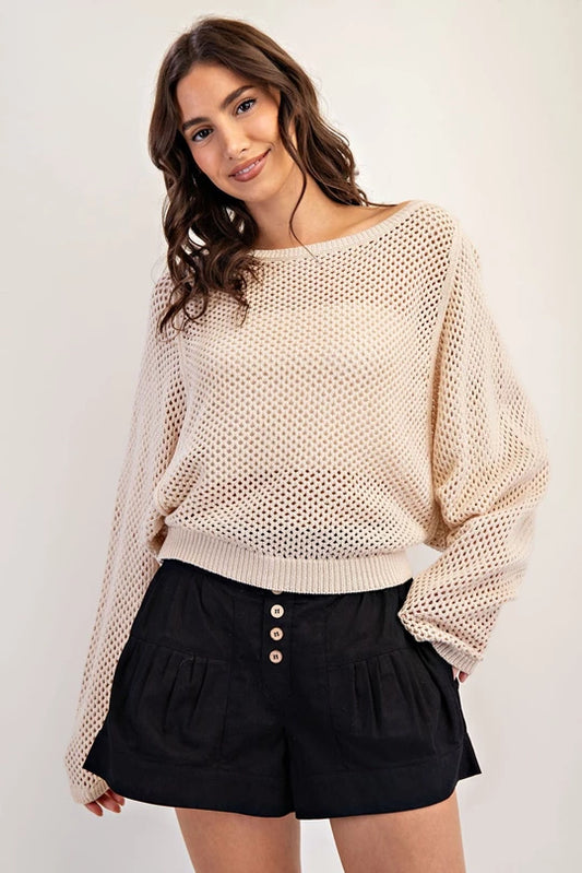 Crochet Dolman Sweater
