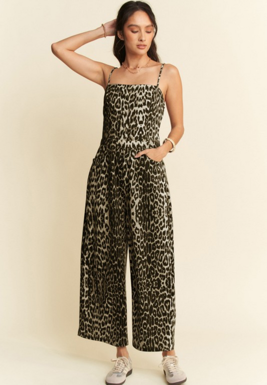 Mia Leopard Jumpsuit
