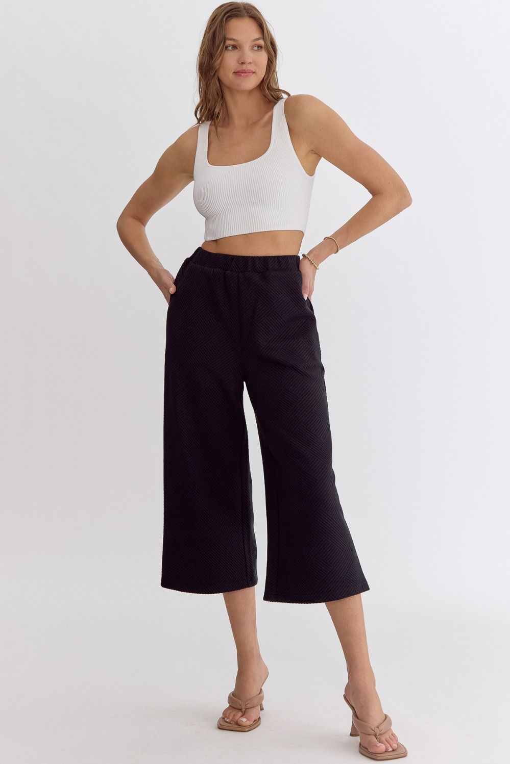 Ziggy Textured Crop Pant